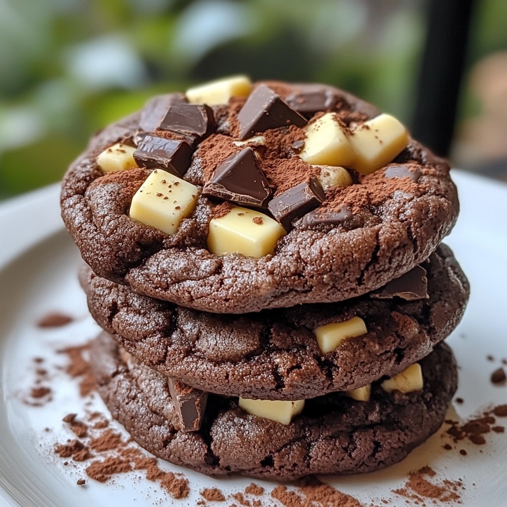 Triple Chocolate Fudge Cookies Delightful and Easy Recipe