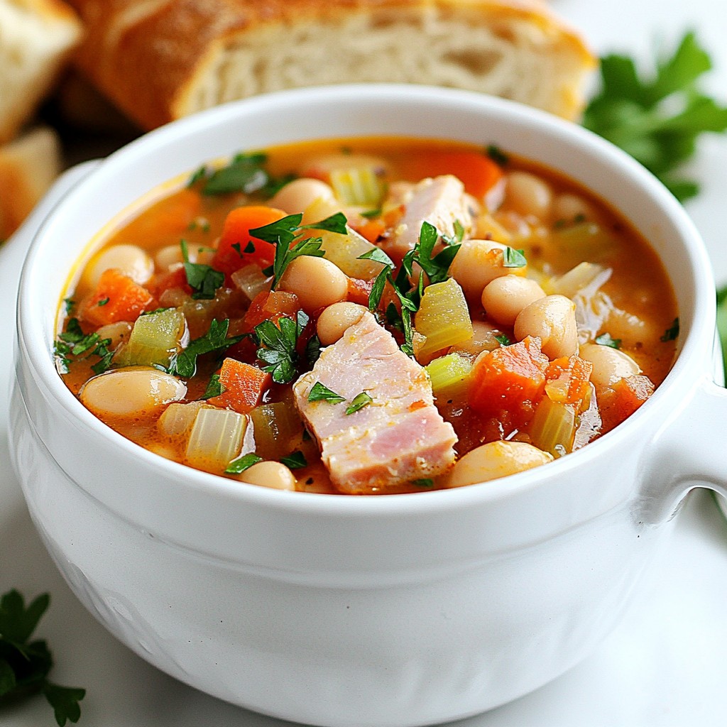 Affordable Turkey Ham and Bean Stew Flavor Boost