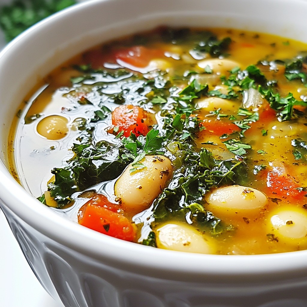 Tuscan White Bean Kale Soup Nutritious Comfort Meal