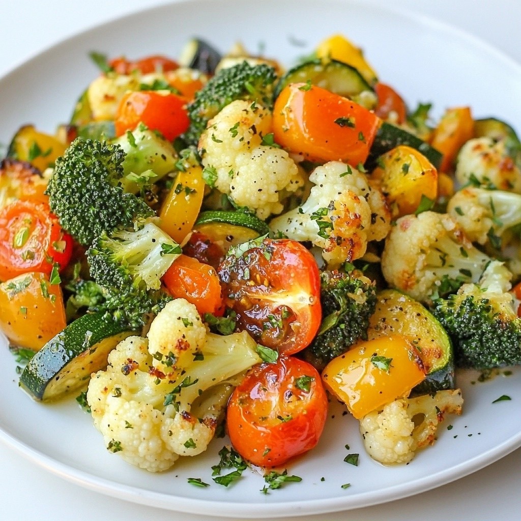 Affordable Roasted Garlic and Herb Vegetable Medley