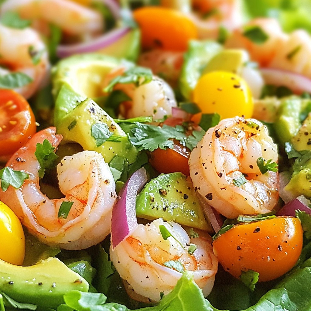 Avocado Lime Shrimp Salad Fresh and Flavorful Meal