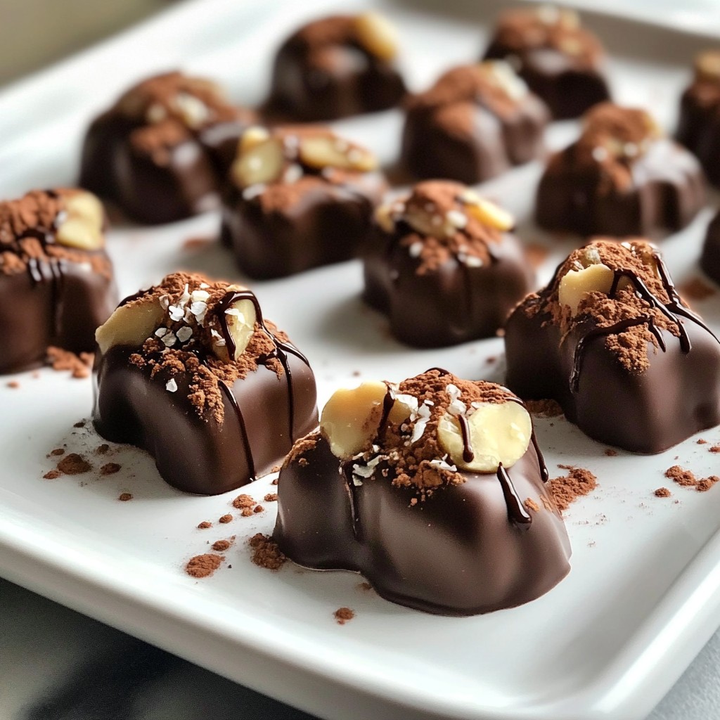 Cocoa Dusted Almond Clusters Tasty and Simple Snack