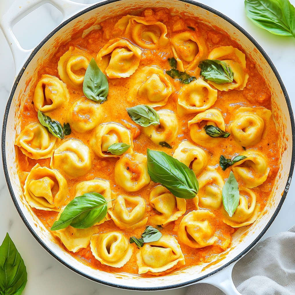 Creamy Tomato Tortellini Skillet Flavorful Dinner Dish