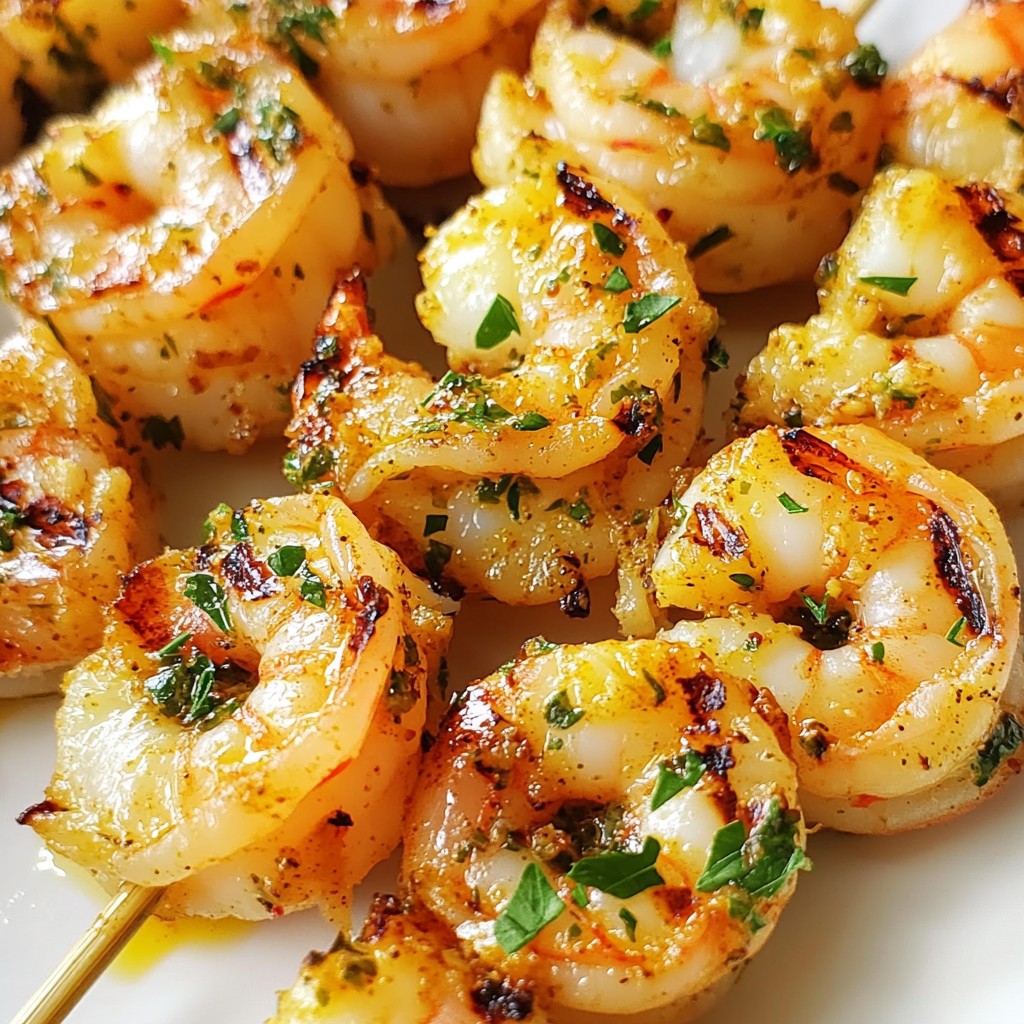 Spicy Garlic Shrimp Skewers Quick and Flavorful Recipe