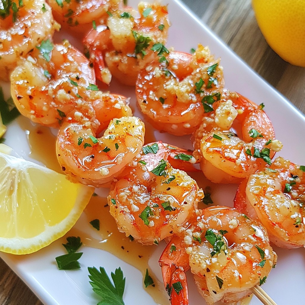 Honey Garlic Shrimp Skewers Flavorful Grilling Delight