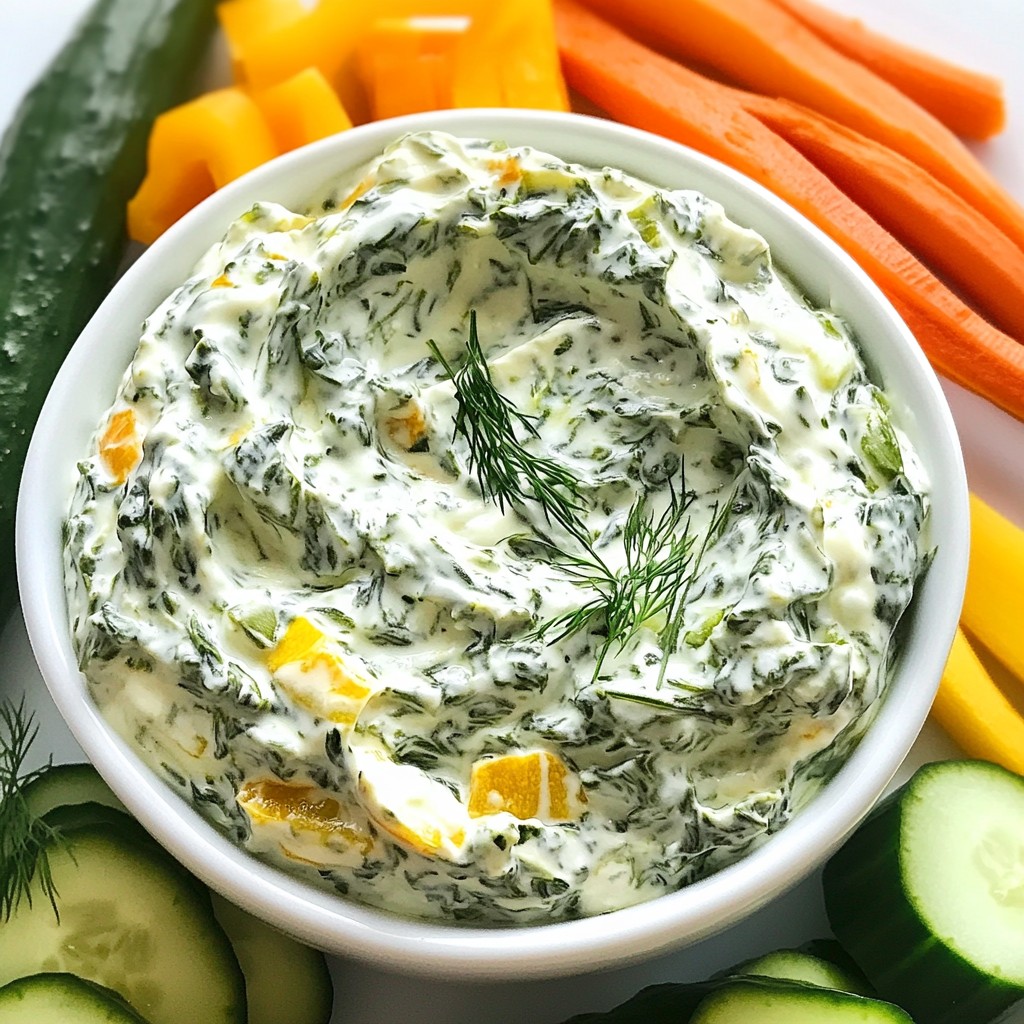 Greek Yogurt Spinach Dip Creamy and Flavorful Snack