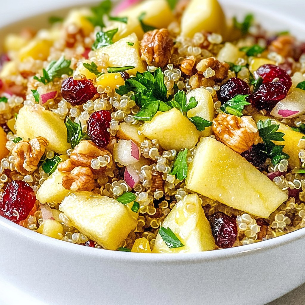 Apple Cranberry Quinoa Salad Healthy Flavor Boost