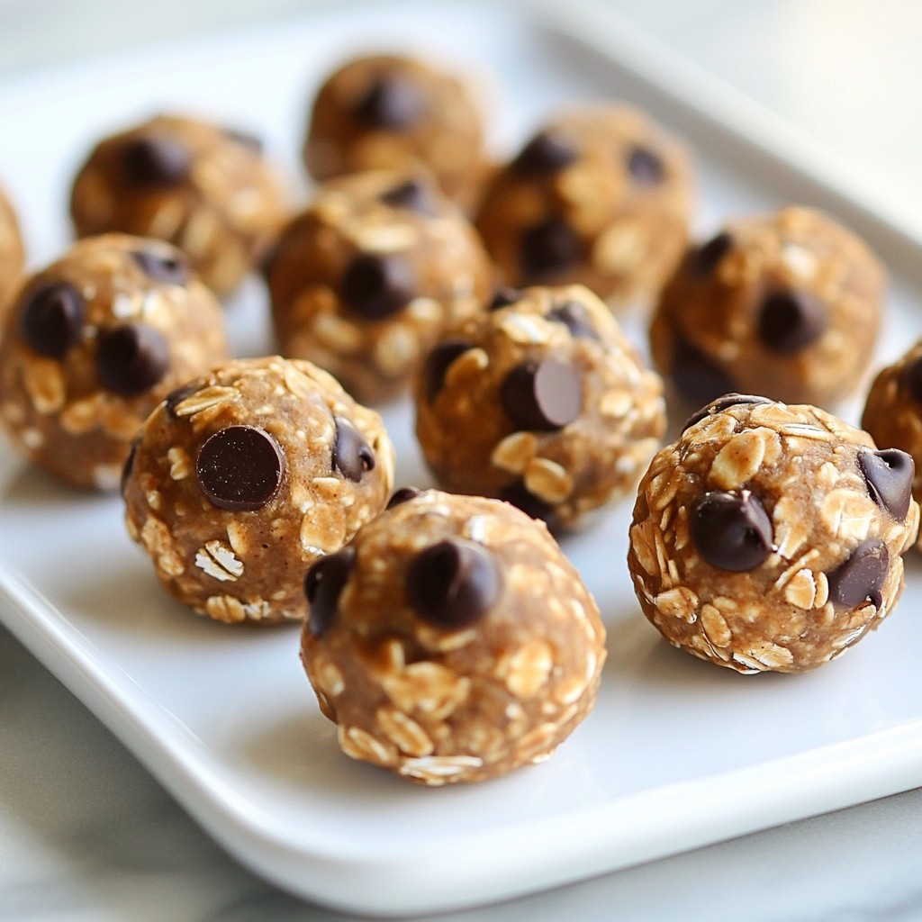 Peanut Butter Chocolate Chip Energy Bites Nutritious Snack