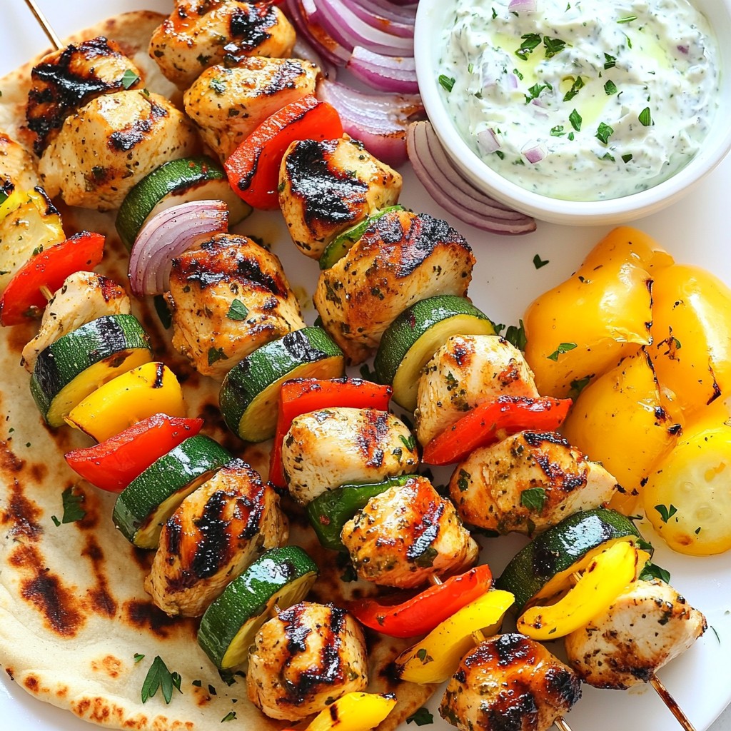 Mediterranean Chicken Kebabs Flavorful Grilling Recipe