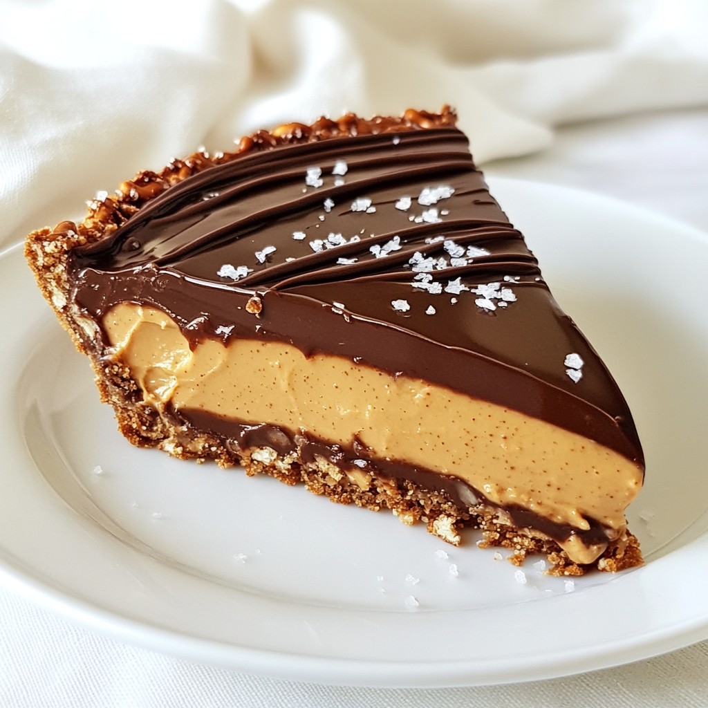 Chocolate Peanut Butter Pretzel Pie Delightful Treat
