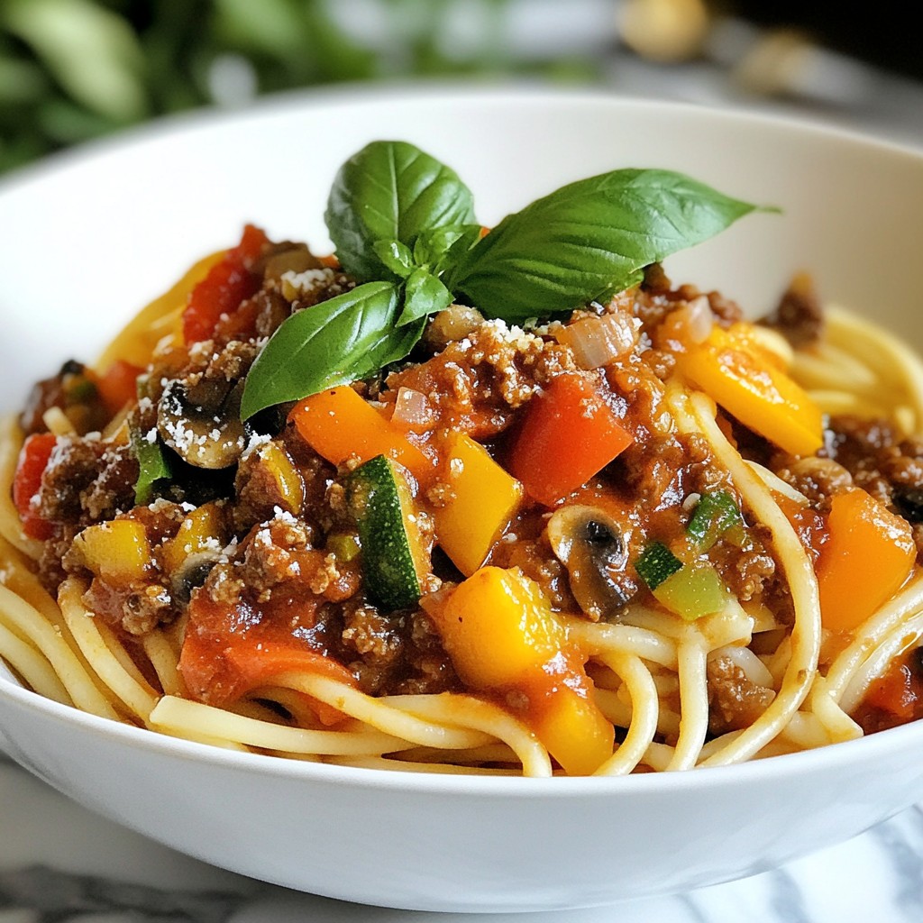 Veggie Packed Bolognese Flavorful and Nutritious Dish