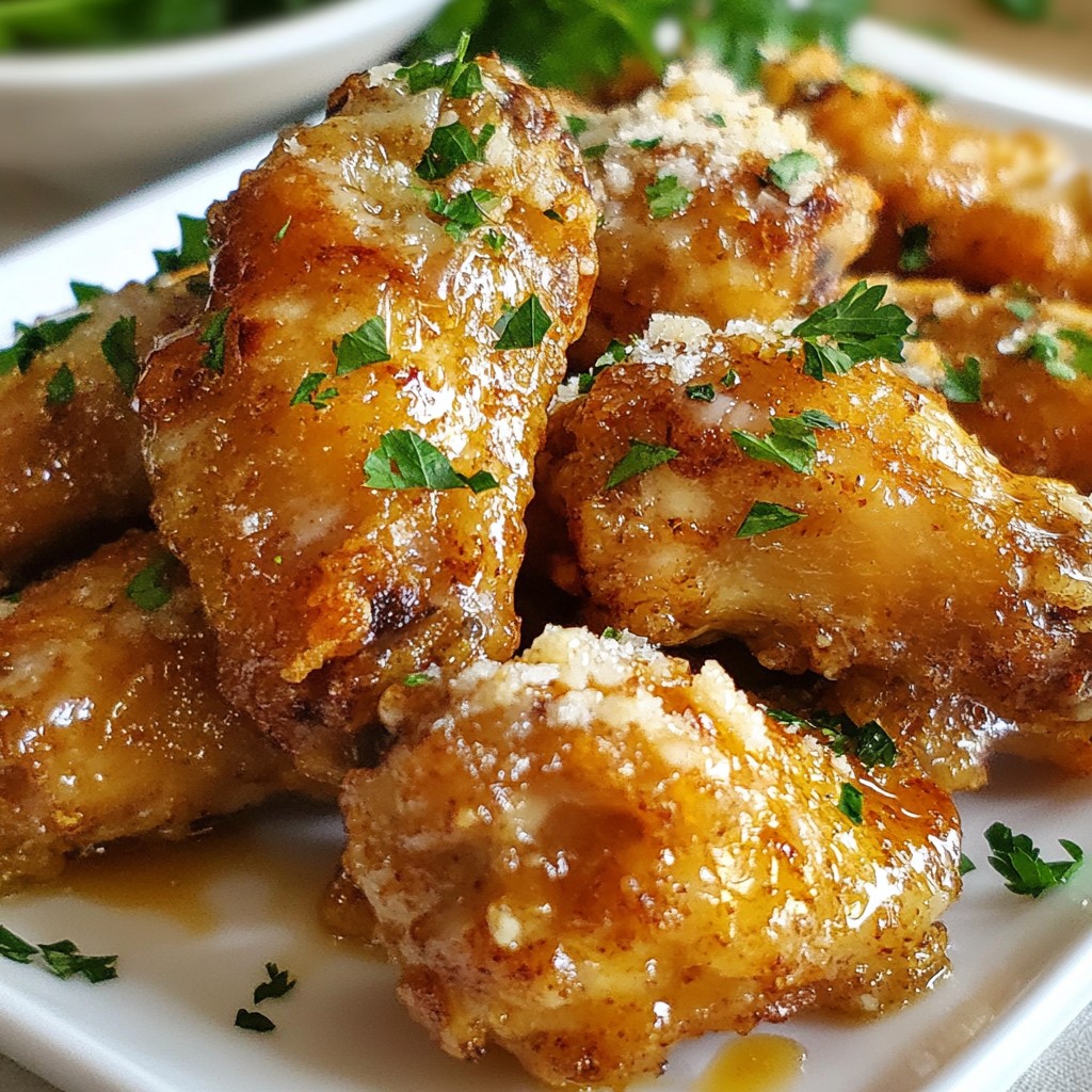 Garlic Parmesan Chicken Wings Tasty and Easy Recipe