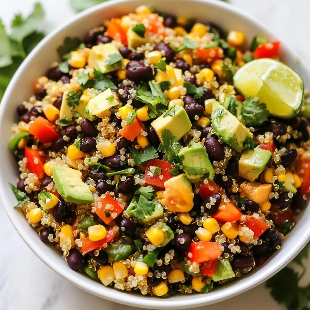 Low-Cost Zesty Quinoa and Black Bean Salad Recipe