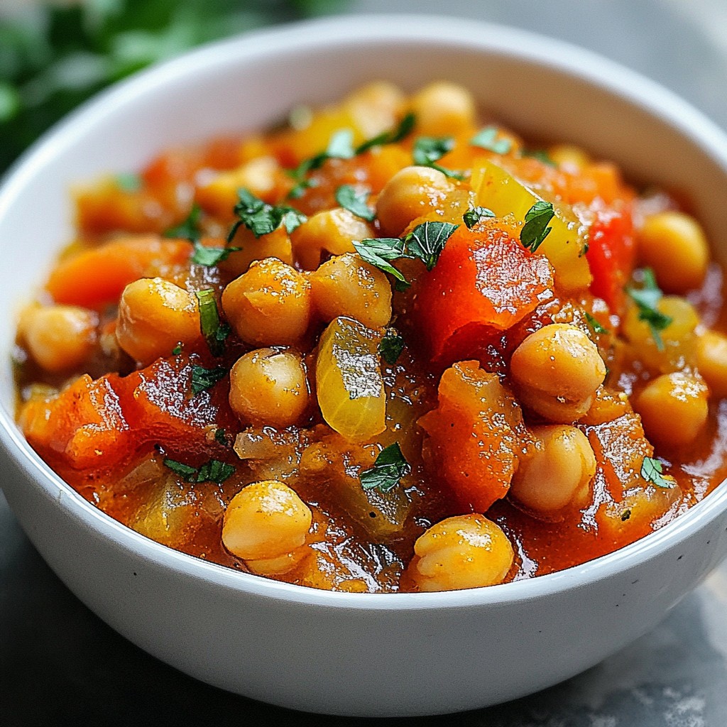 Economical Chickpea Tomato Stew Easy and Nutritious Meal