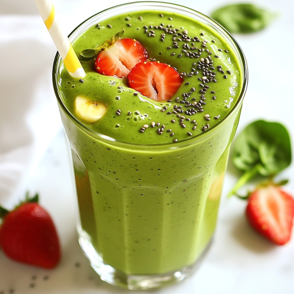 Strawberry Spinach Smoothie Fresh and Nutritious Blend