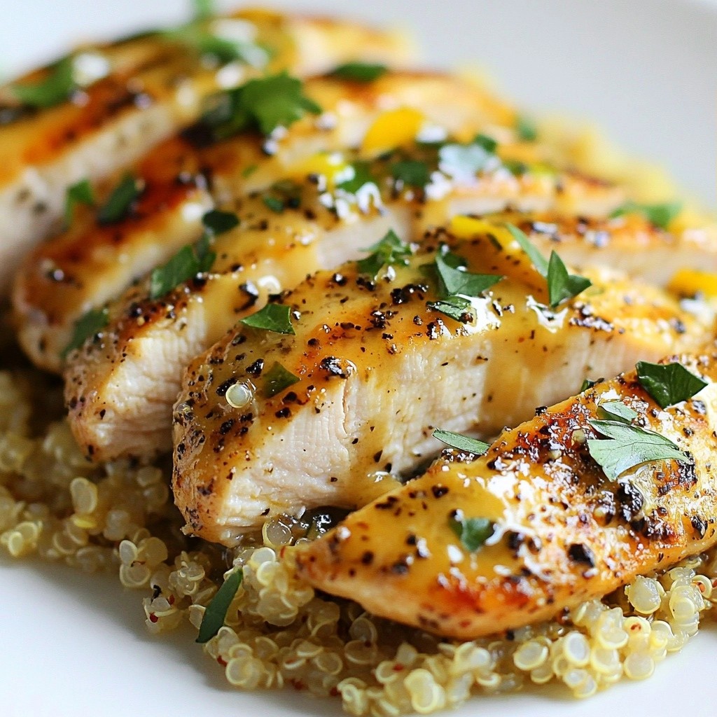 Frugal Lemon Pepper Chicken and Quinoa Delight