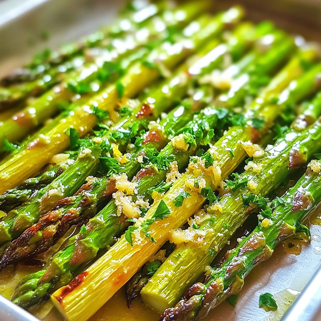 Lemon Garlic Roasted Asparagus Flavorful Healthy Side