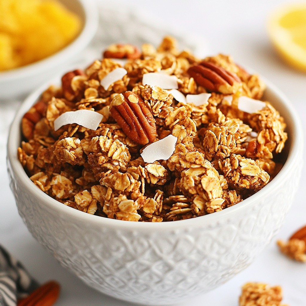 Maple Pecan Granola Clusters Easy and Tasty Recipe