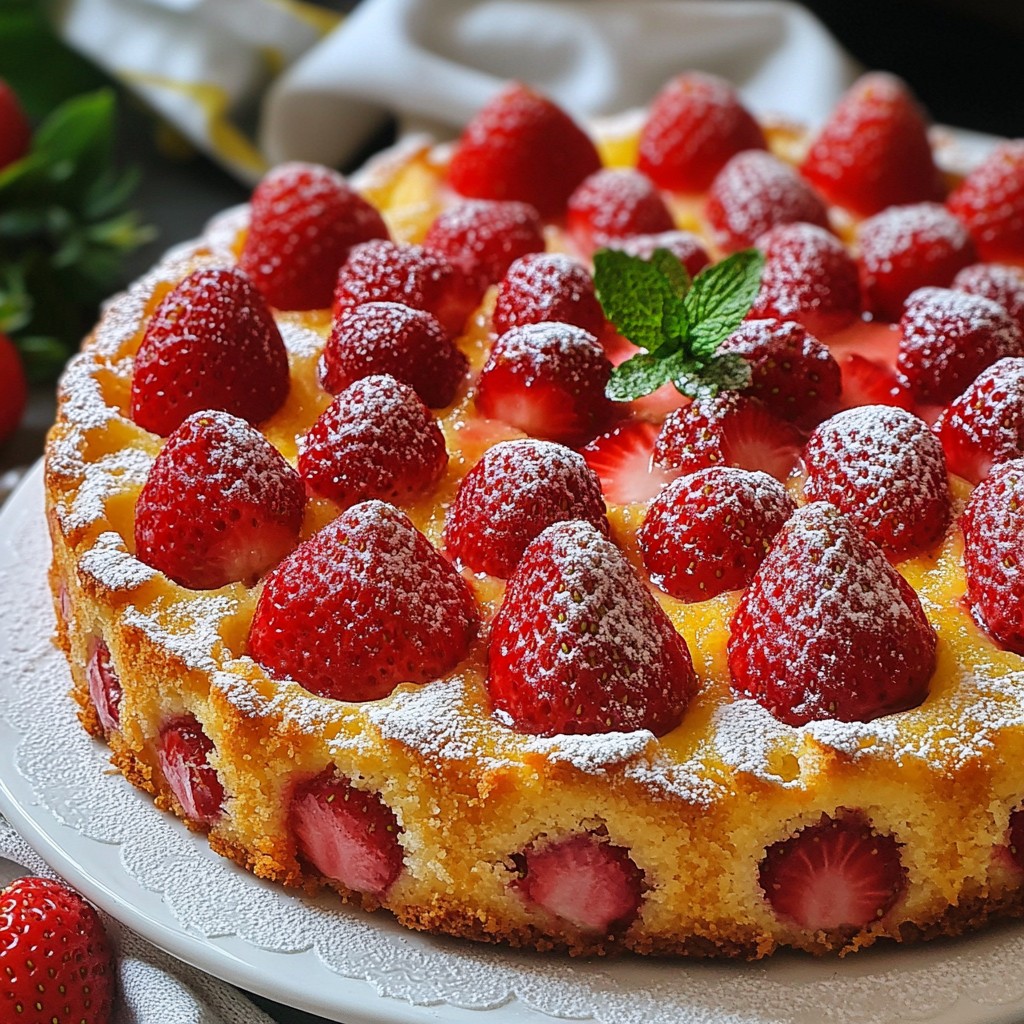Strawberry Lemon Yogurt Cake Perfect for Any Occasion