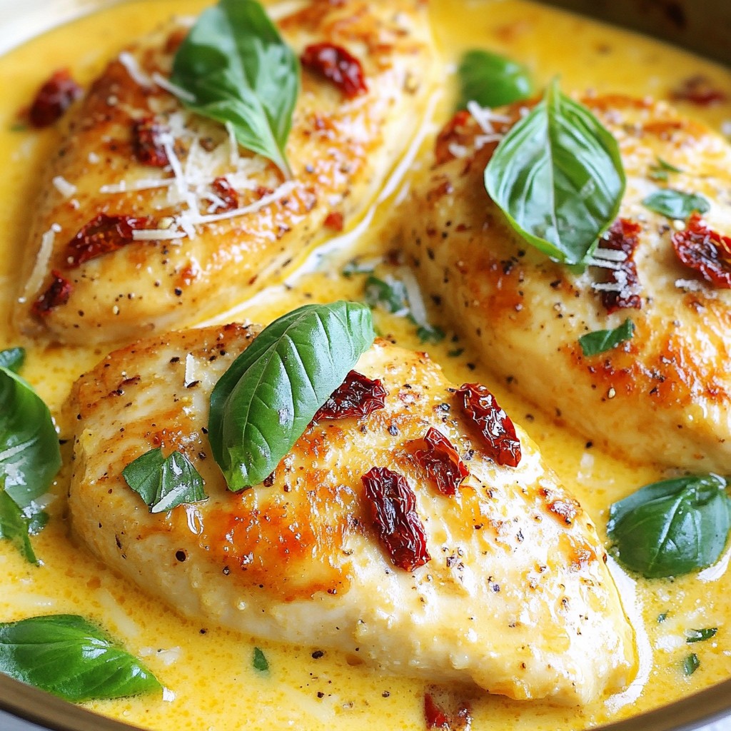 Creamy Sun Dried Tomato Chicken Rich and Flavorful Dish