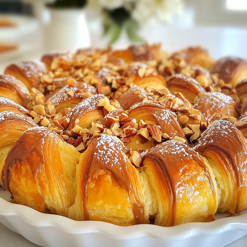 Chocolate Hazelnut Croissant Bake Irresistible Treat