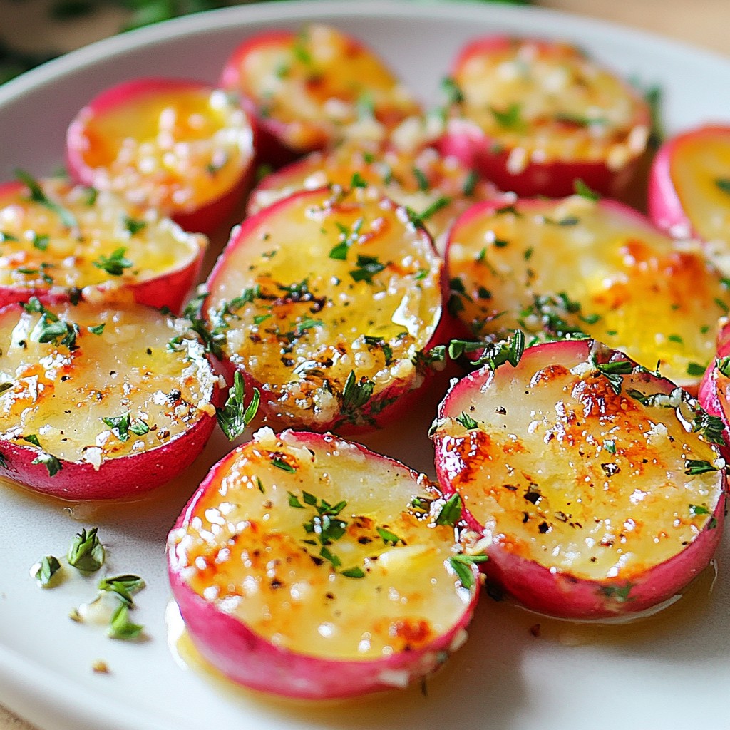 Garlic Parmesan Roasted Radishes Flavorful Side Dish