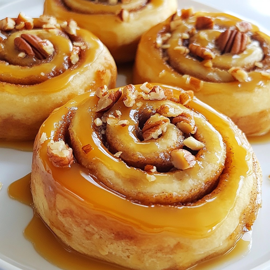 Caramel Pecan Cinnamon Rolls Tasty and Simple Treat