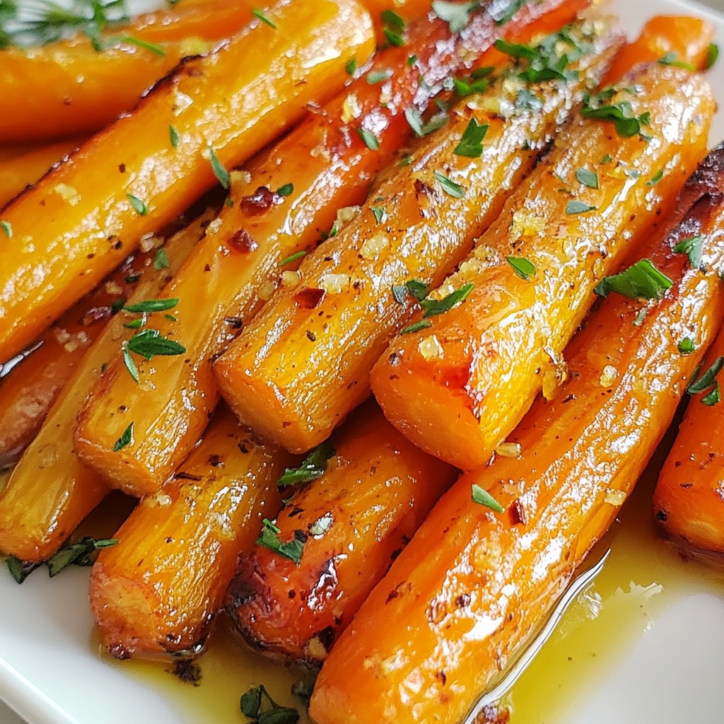 Honey Garlic Roasted Carrots Flavorful and Simple Dish