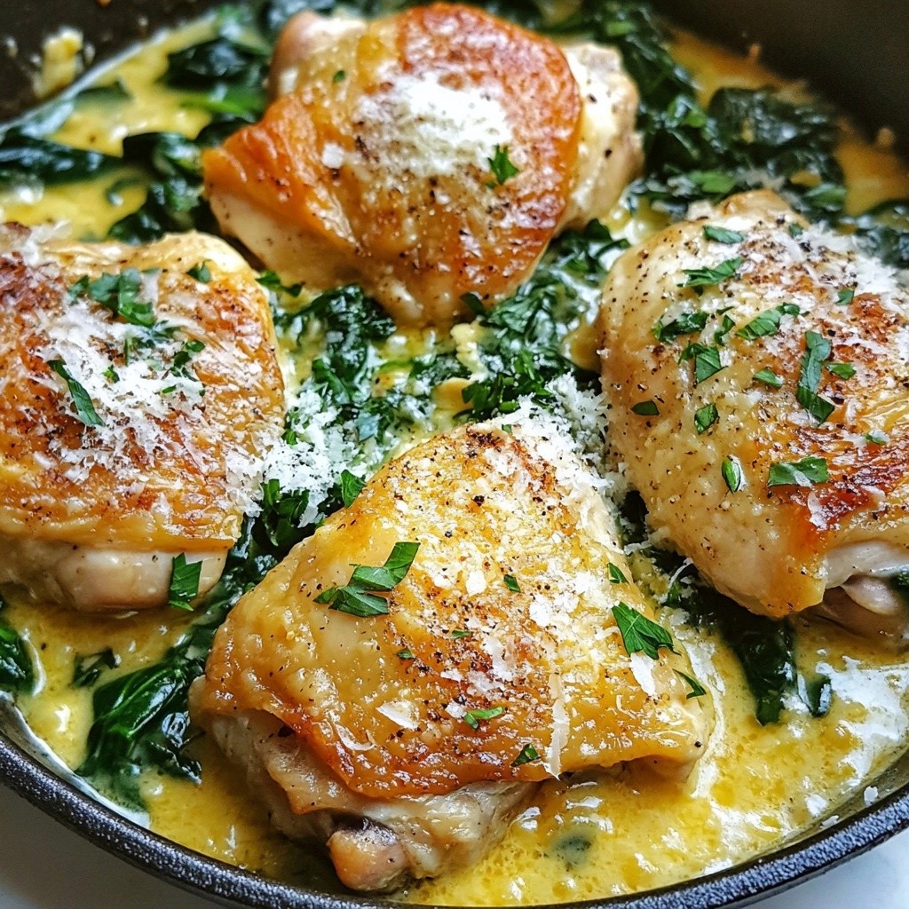 Economical Creamy Garlic Chicken Skillet Delight