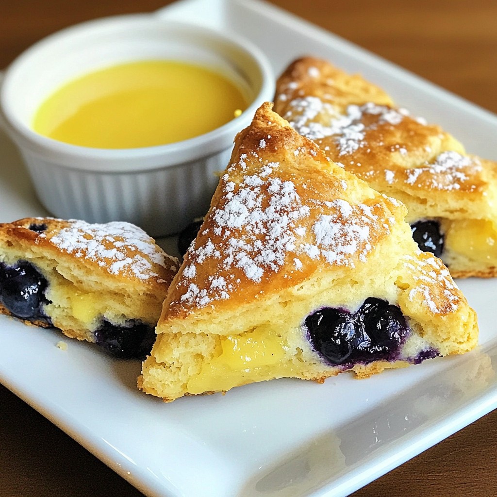 Lemon Blueberry Scones Simple and Tasty Recipe