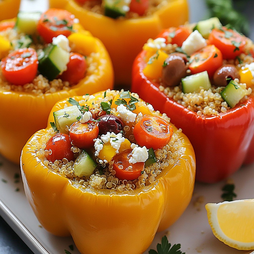 Greek Stuffed Peppers Flavorful and Healthy Dish