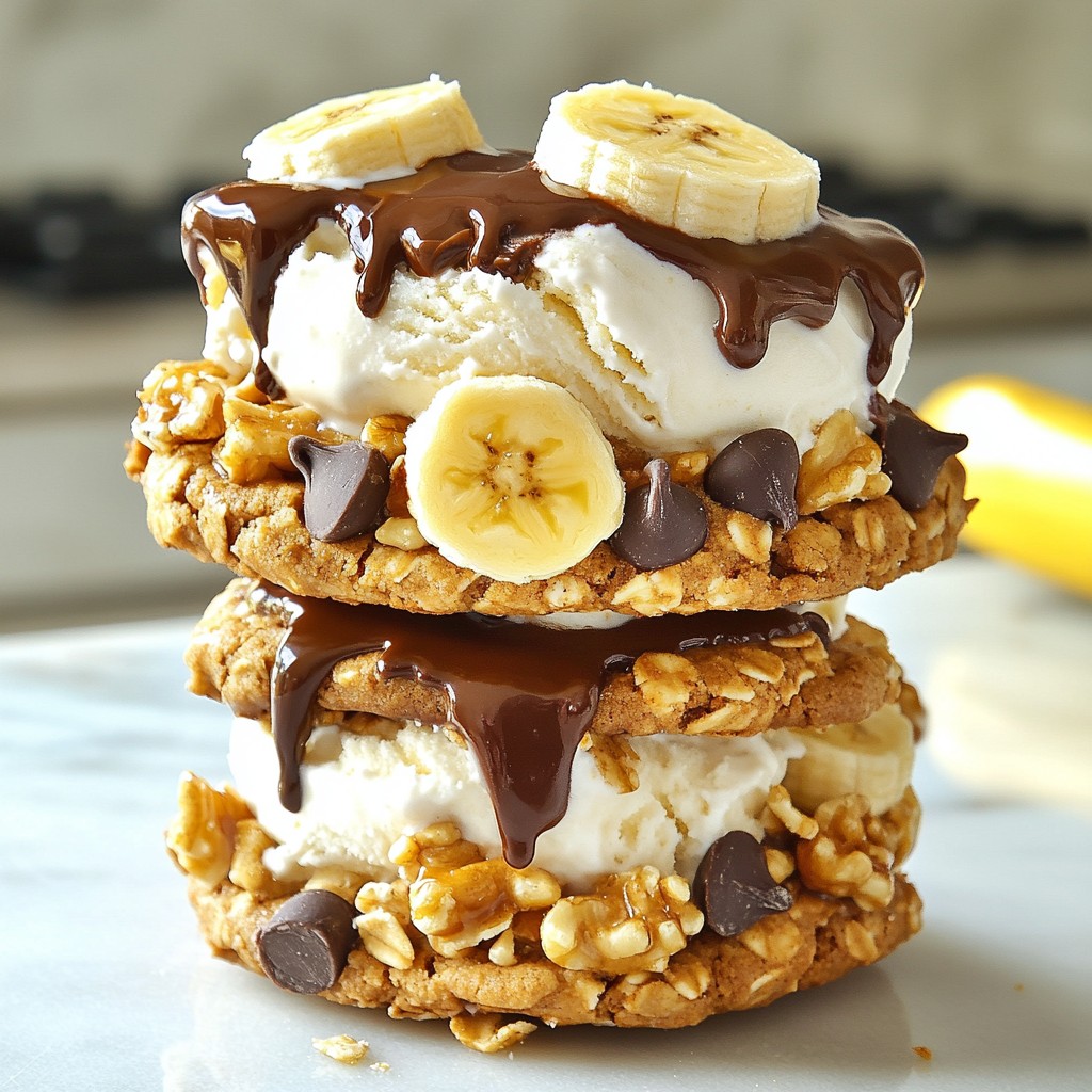 Chunky Monkey Ice Cream Sandwiches Tasty Summer Treat