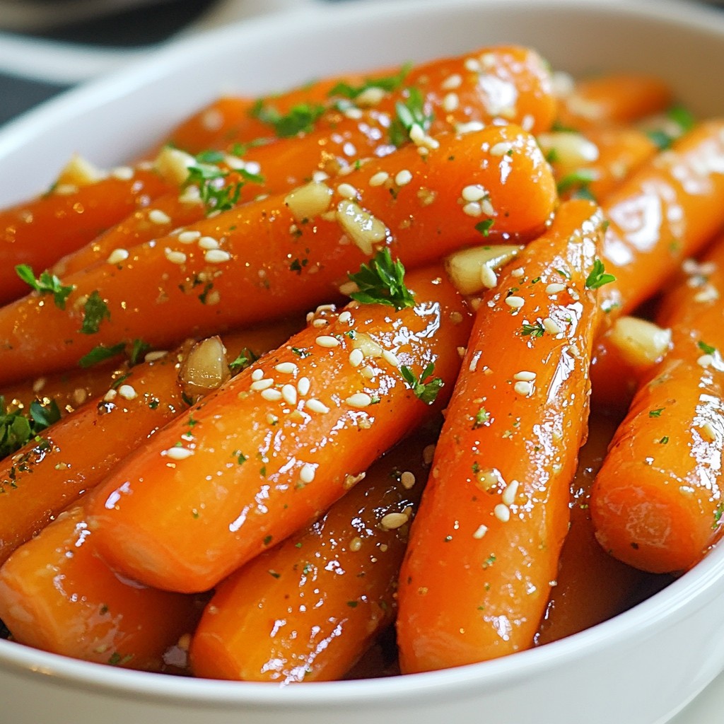 Honey Garlic Glazed Carrots Simple and Tasty Recipe