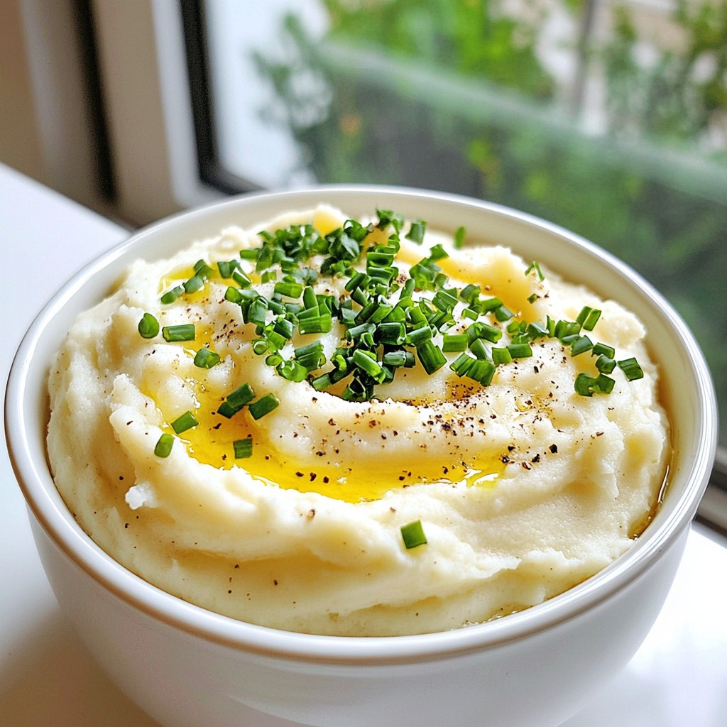 Creamy Garlic Mashed Cauliflower Simple and Tasty Meal