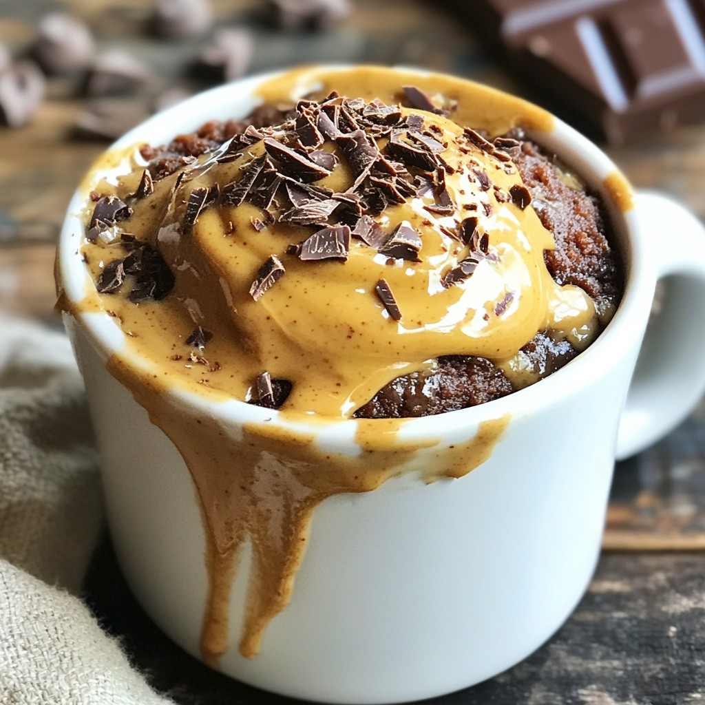 Chocolate Peanut Butter Mug Cake Tasty and Quick Treat
