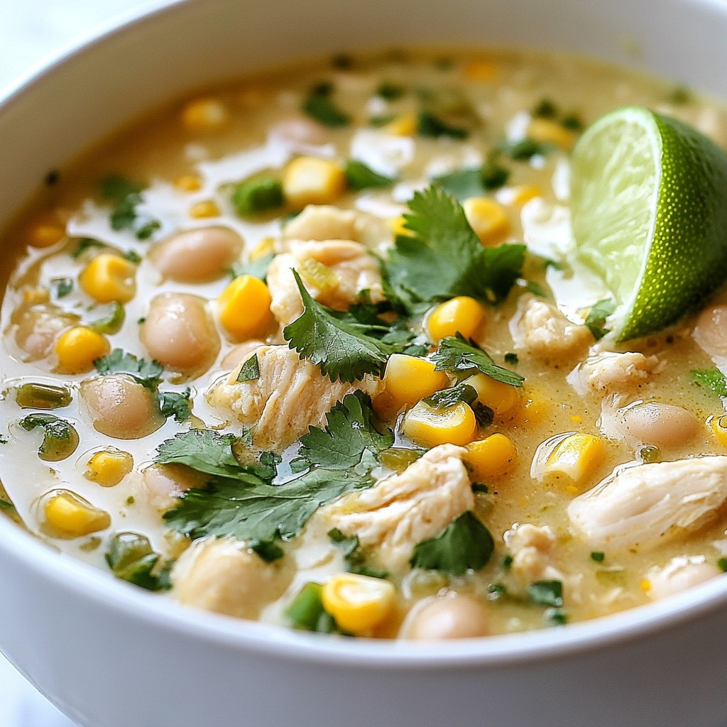 White Bean Chicken Chili Flavorful and Easy Dinner