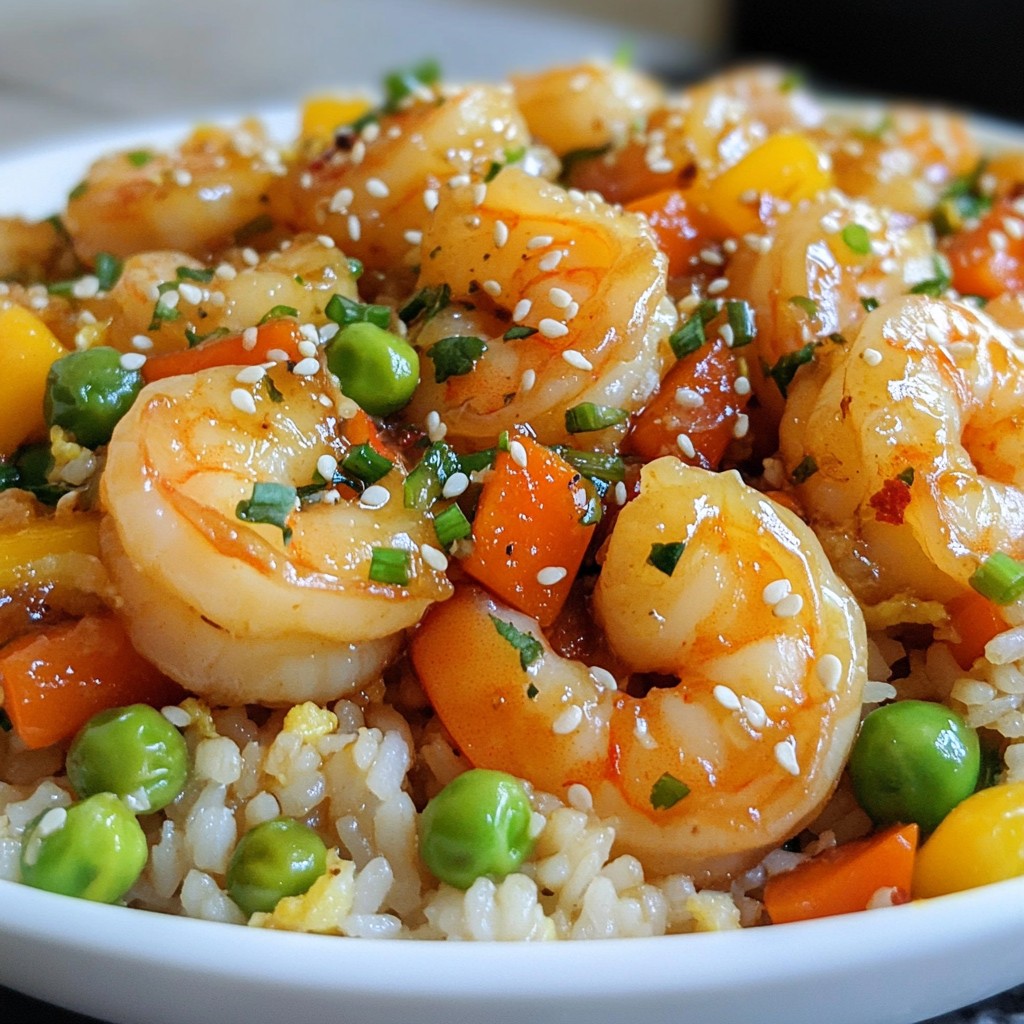 Honey Garlic Shrimp Fried Rice Flavorful and Easy Meal