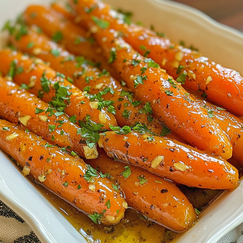 Honey Garlic Glazed Carrots Sweet and Easy Side Dish