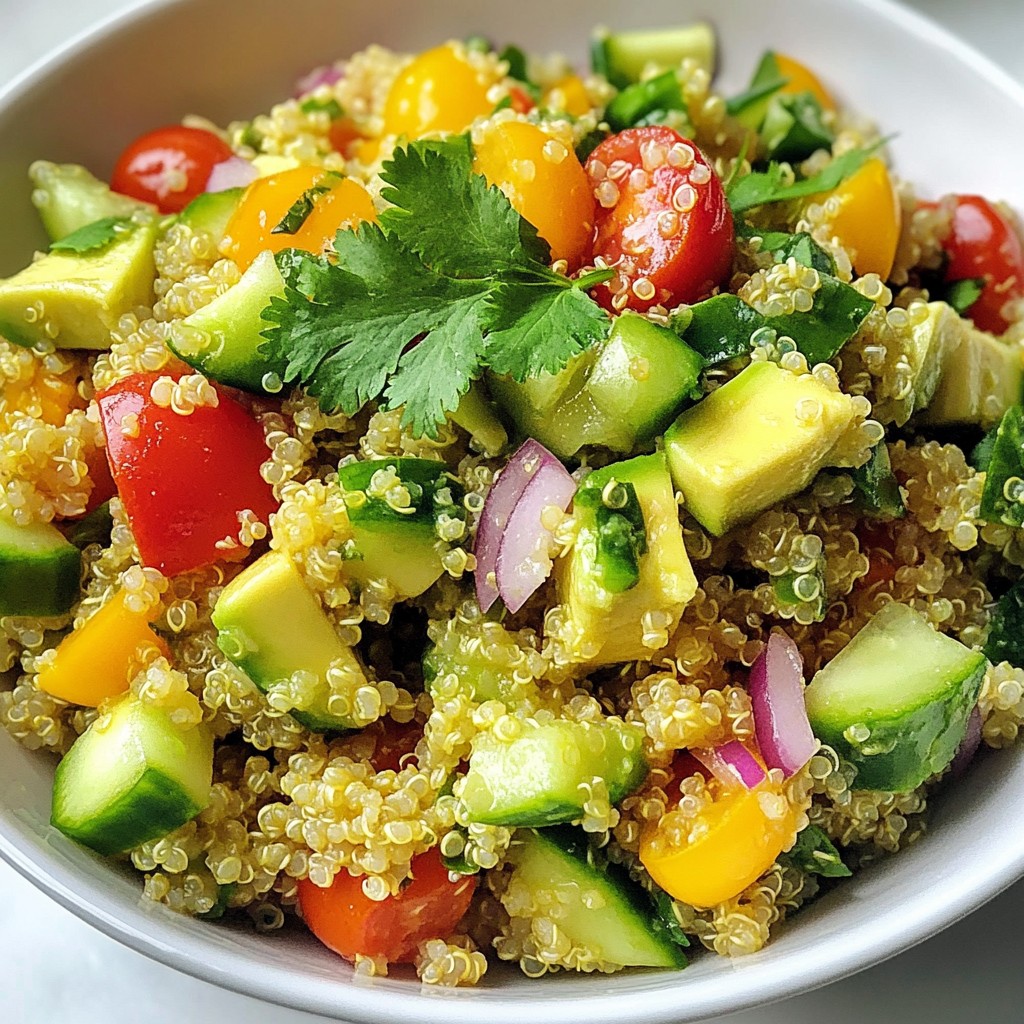 Cheap Quinoa and Avocado Salad Easy Fresh Delight