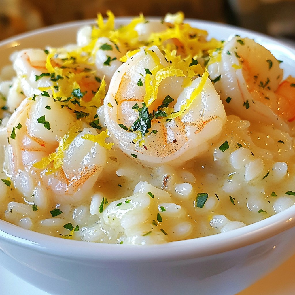 Lemon Garlic Shrimp Risotto Flavorful Simple Dish