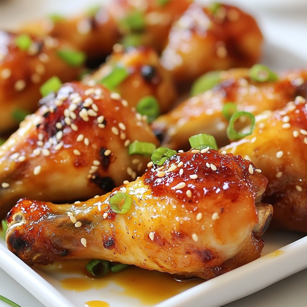 Spicy Honey Garlic Drumsticks Savory and Simple Meal