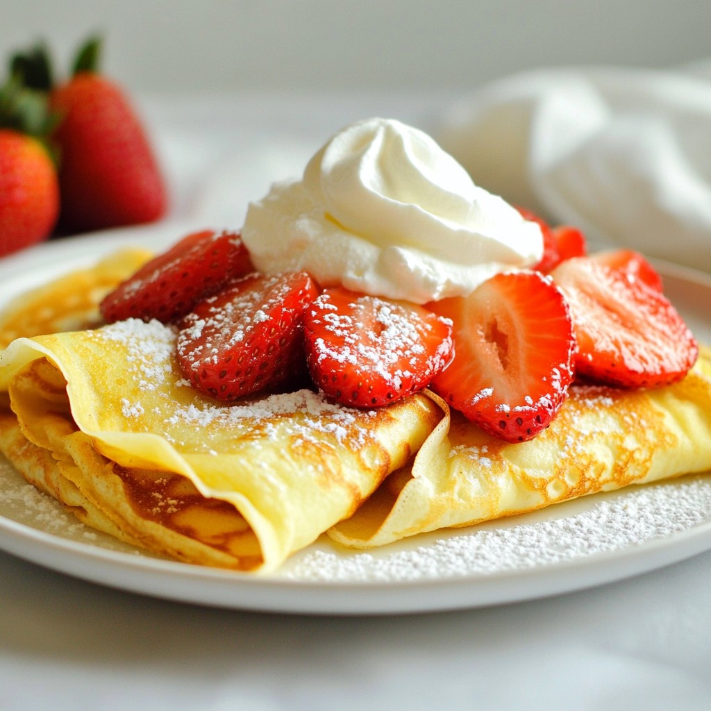 Strawberry Nutella Crepes Delightful and Easy Recipe