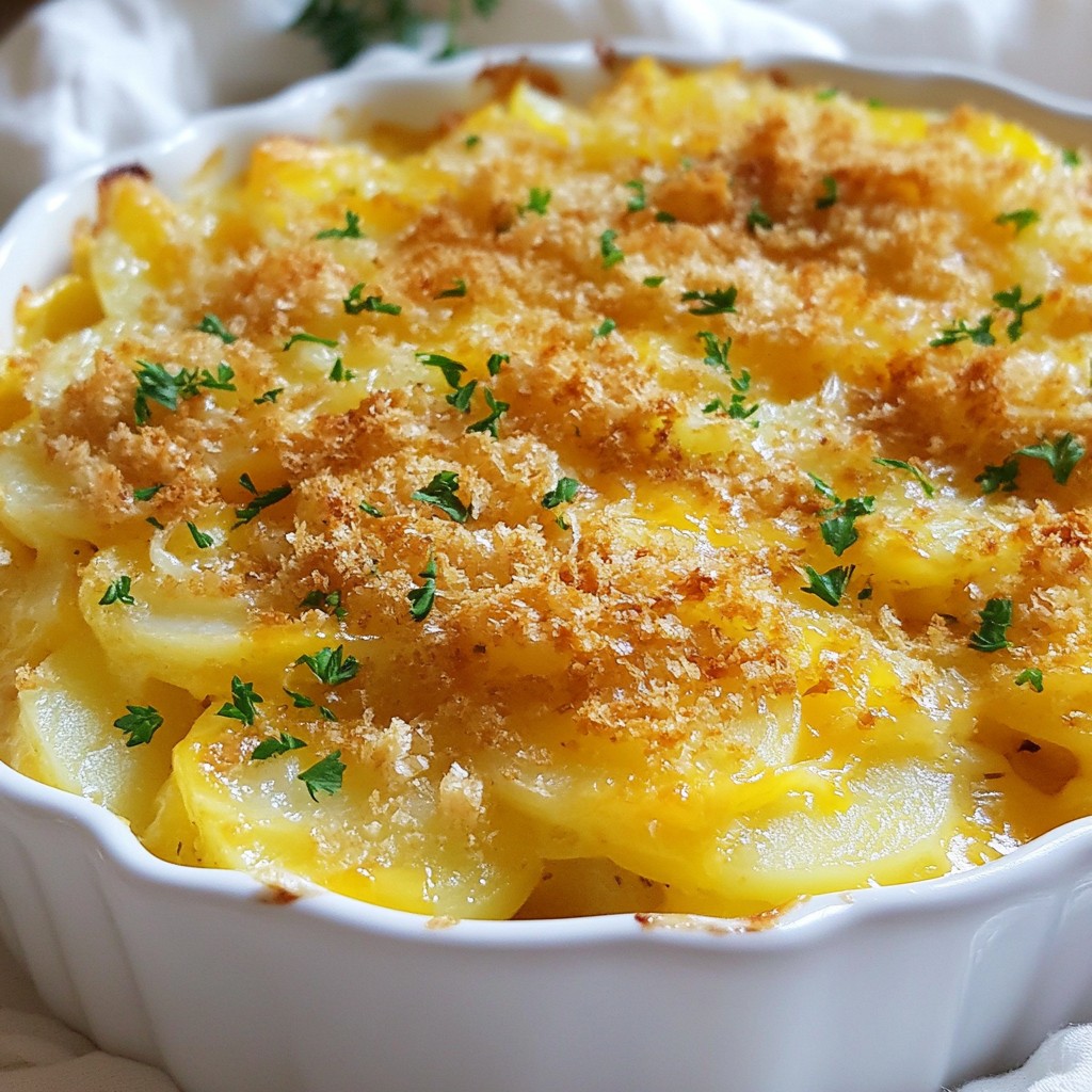 Affordable Cheesy Potato Casserole Satisfying Recipe