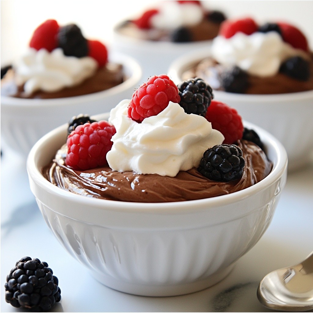 Greek Yogurt Chocolate Mousse Dreamy Dessert Treat