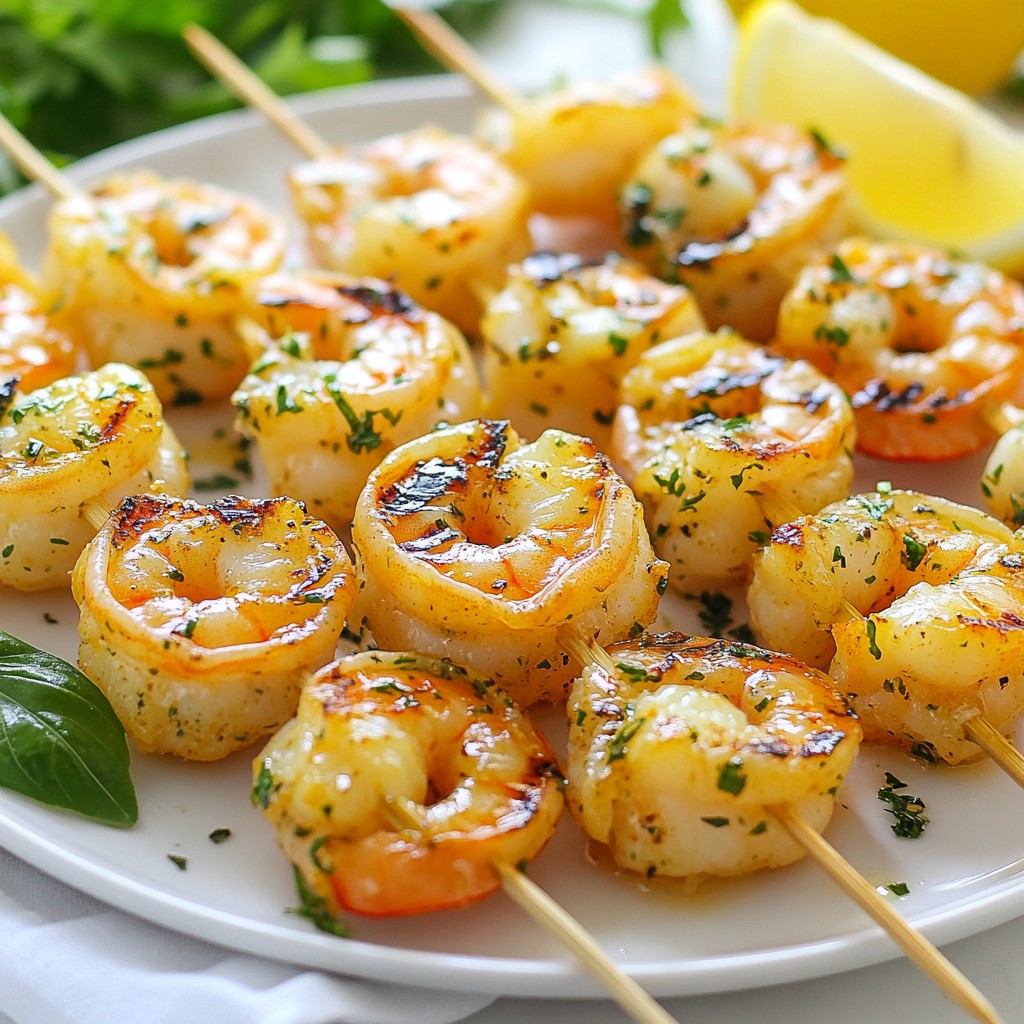 Lemon Herb Grilled Shrimp Skewers Simple and Tasty Dish
