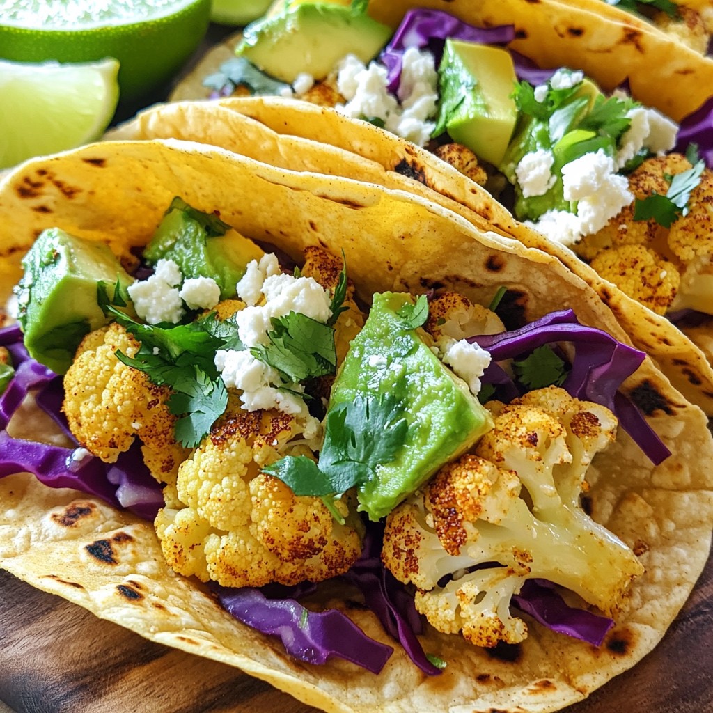 Roasted Cauliflower Tacos Healthy and Flavorful Meal