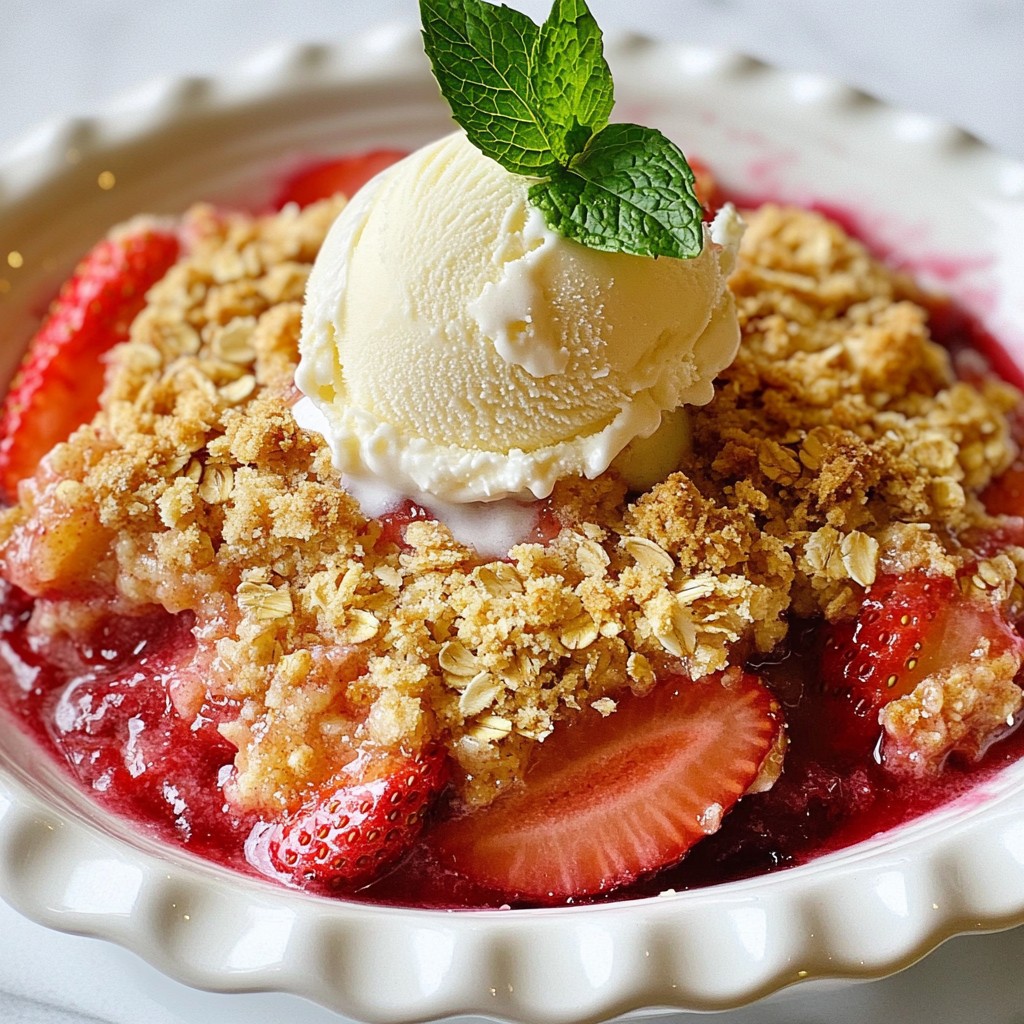 Strawberry Rhubarb Crisp Delightful Homemade Dessert
