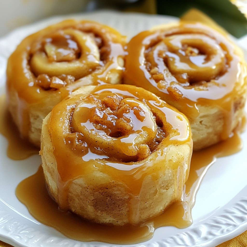 Caramel Apple Cinnamon Rolls Irresistible Sweet Treat
