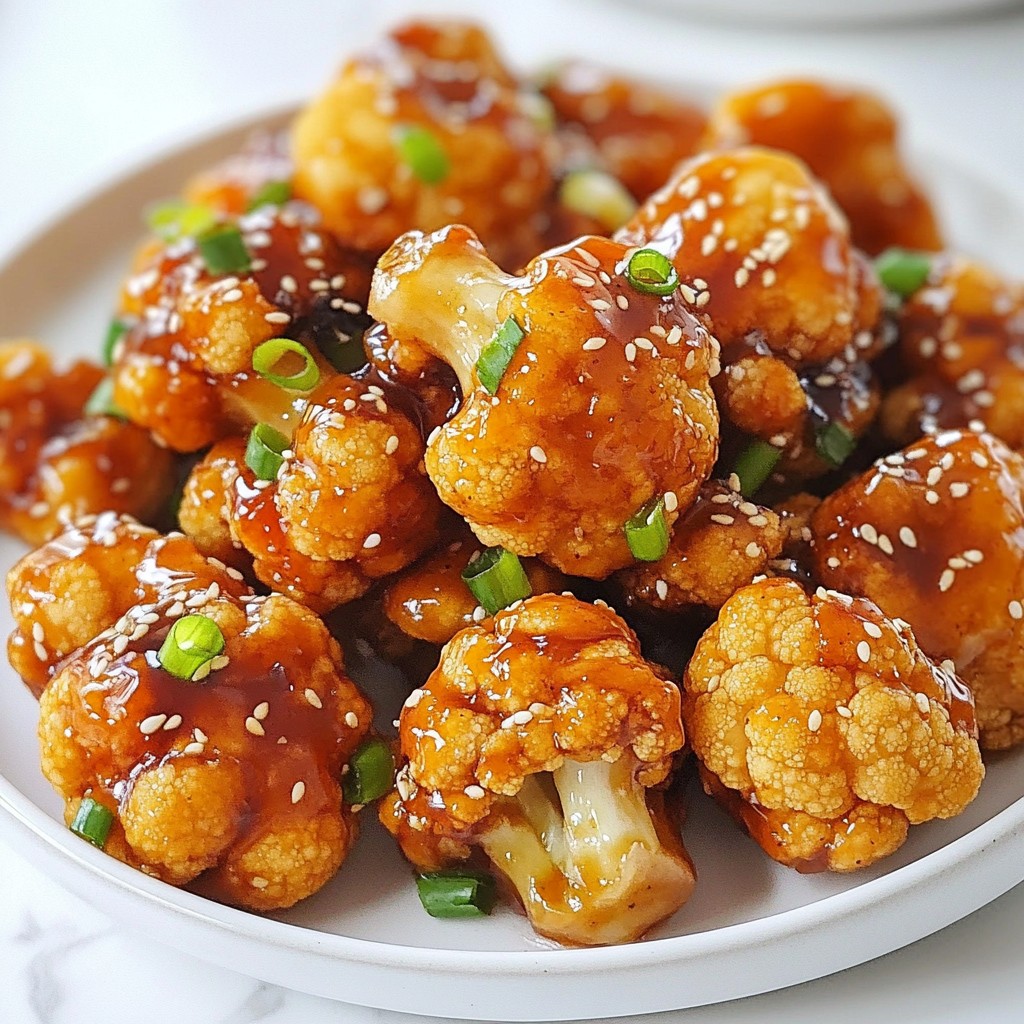 Teriyaki Cauliflower Wings Crispy and Tasty Delight