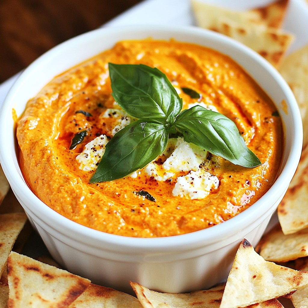 Red Pepper Goat Cheese Dip Flavorful and Easy Recipe